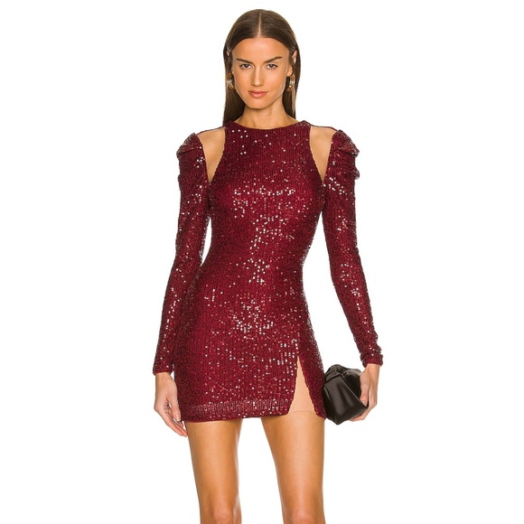 Michael Costello X Revolve Canal Sequin Mini Dress - Picture 1 of 4